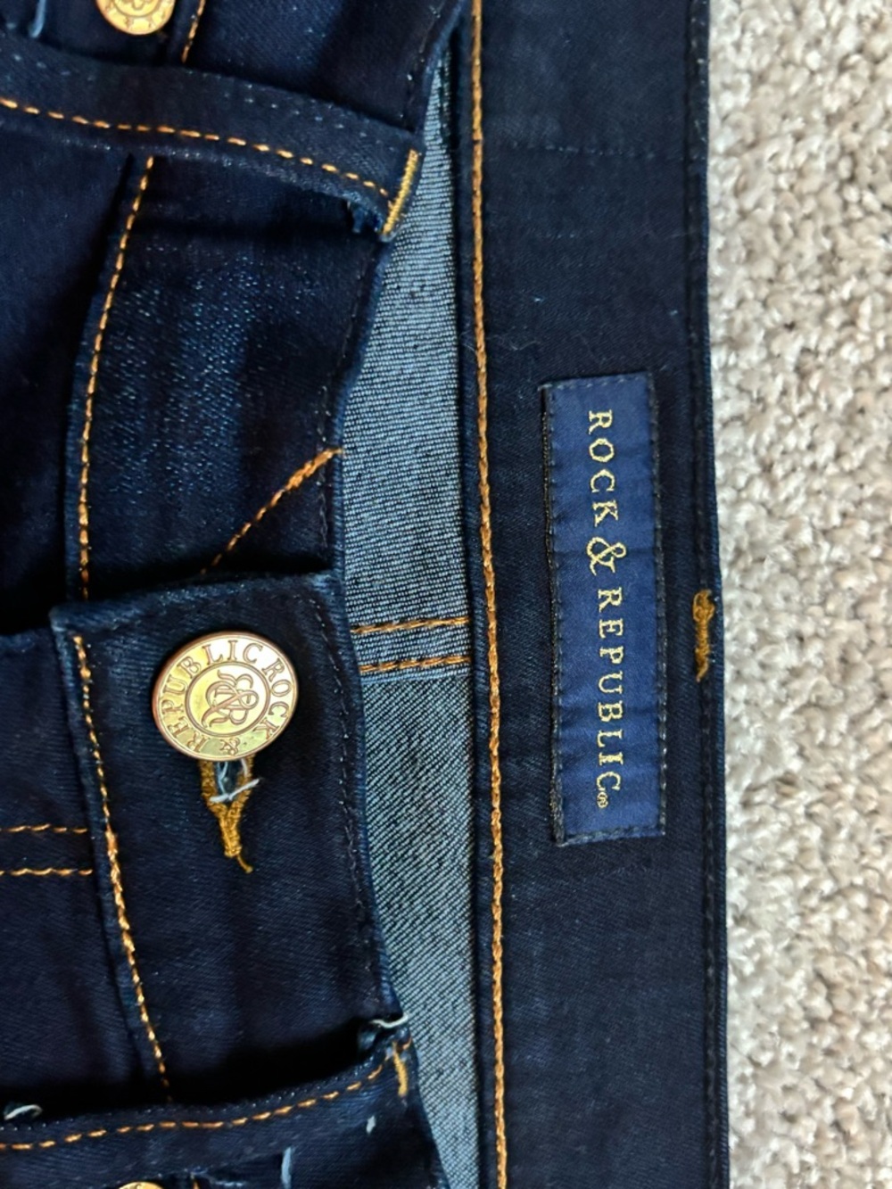 Rock & Republic Dark Blue Boot Cut Jeans - Picture 5 of 7